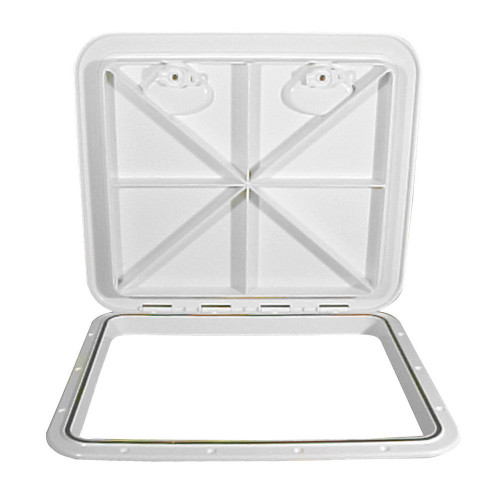 Beckson 18x21 Rectangular Hatch - White - ASA Material Acrylonitrile Styrene Acrylate