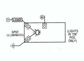 Dometic Poly. Rocker Switch- 2 Pos. Rk40100
