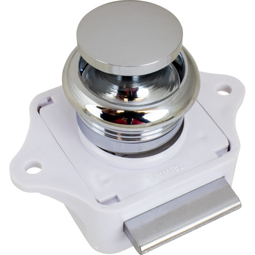 Sea-Dog Push Button Rim Latch - Chrome Plated Brass
