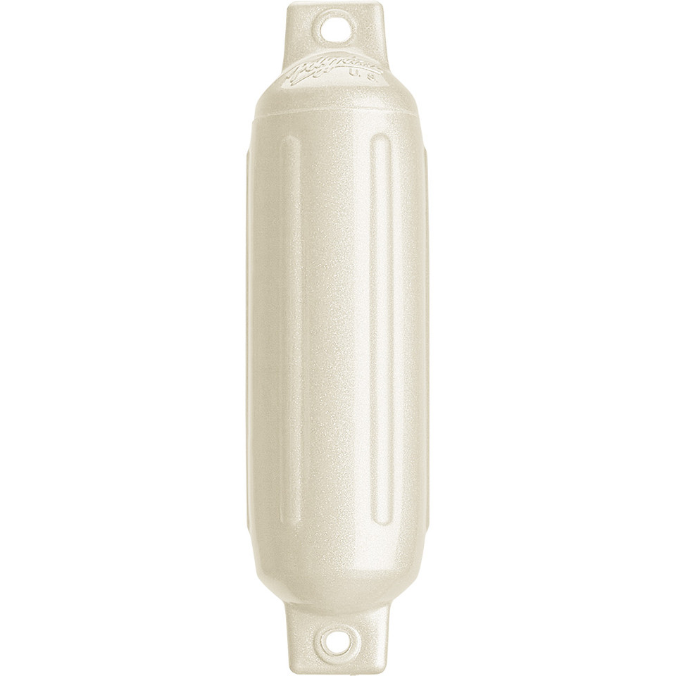 Polyform G-1 Twin Eye Fender 3.5" x 12.8" - Metallic White