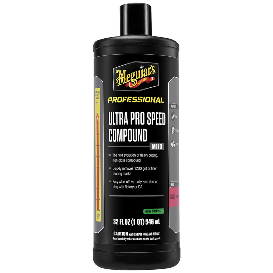 Meguiar's Mirror Glaze Ultra Pro Speed Compound - Heavy Cut, High Gloss - 32oz