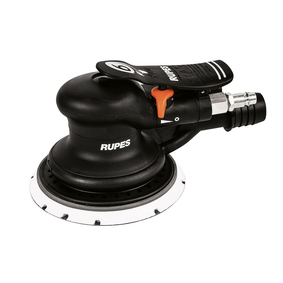 RUPES Random Orbital Palm Pneumatic Sander w/125mm Pad &amp; 3mm Orbit-Skorpio III (Central Vac)