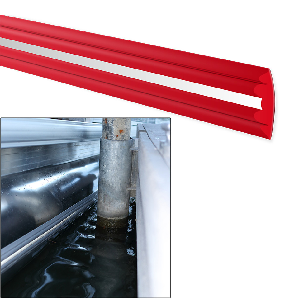 Megaware PontoonGuard&reg; - 40' Kit - (2) 20' Guards f/Pontoon Up To 25' - Red