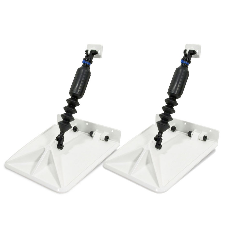 Smart Tabs SX Trim Tabs by Lectrotab 9.5&rdquo; x 10&rdquo; f/15'-18&lsquo; Boat w/60 - 135HP - White