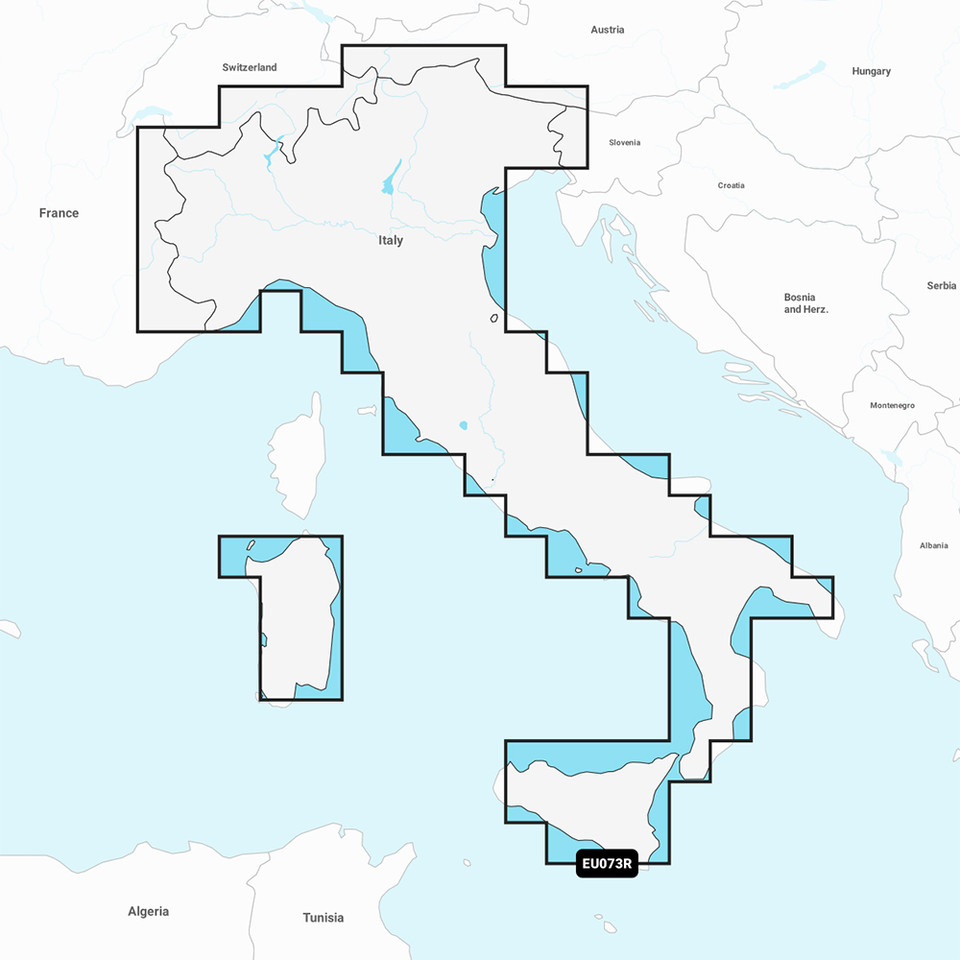 Garmin Navionics Vision+ NVEU073R - Italy, Lakes &amp; Rivers - Marine Chart