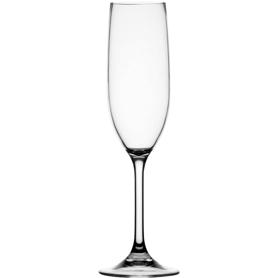 Marine Business Non-Slip Flute Glass Party - CLEAR TRITAN&trade; - Set of 6