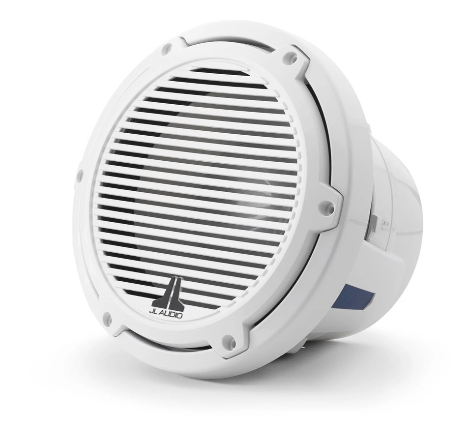 JL Audio M6 8in Subwoofer with White Classic Grille Infinite Baffle
