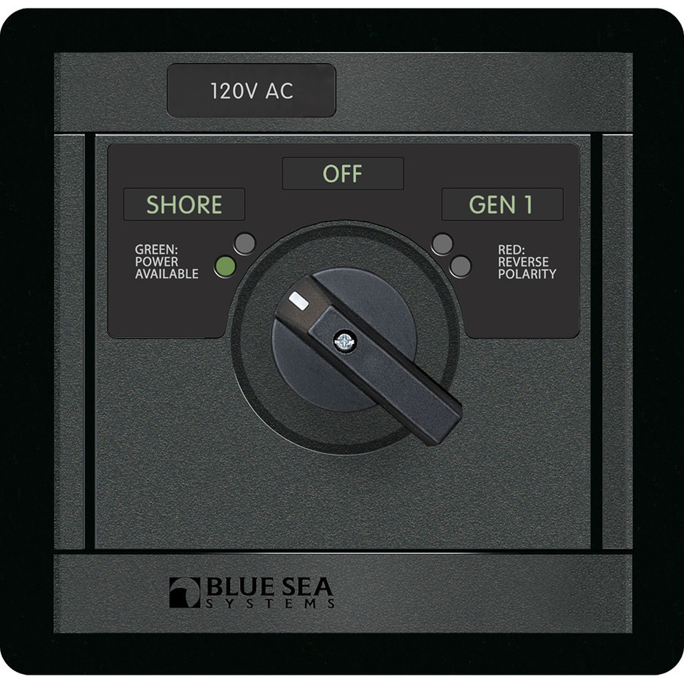 Blue Sea 120v AC Rotary 30A off + 2 Sources