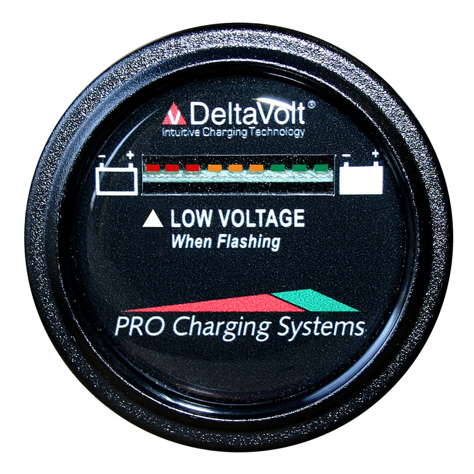 Dual Pro Battery Fuel Gauge - DeltaView&reg; Link Compatible - 12V System (1-12V Battery, 2-6V Batteries)