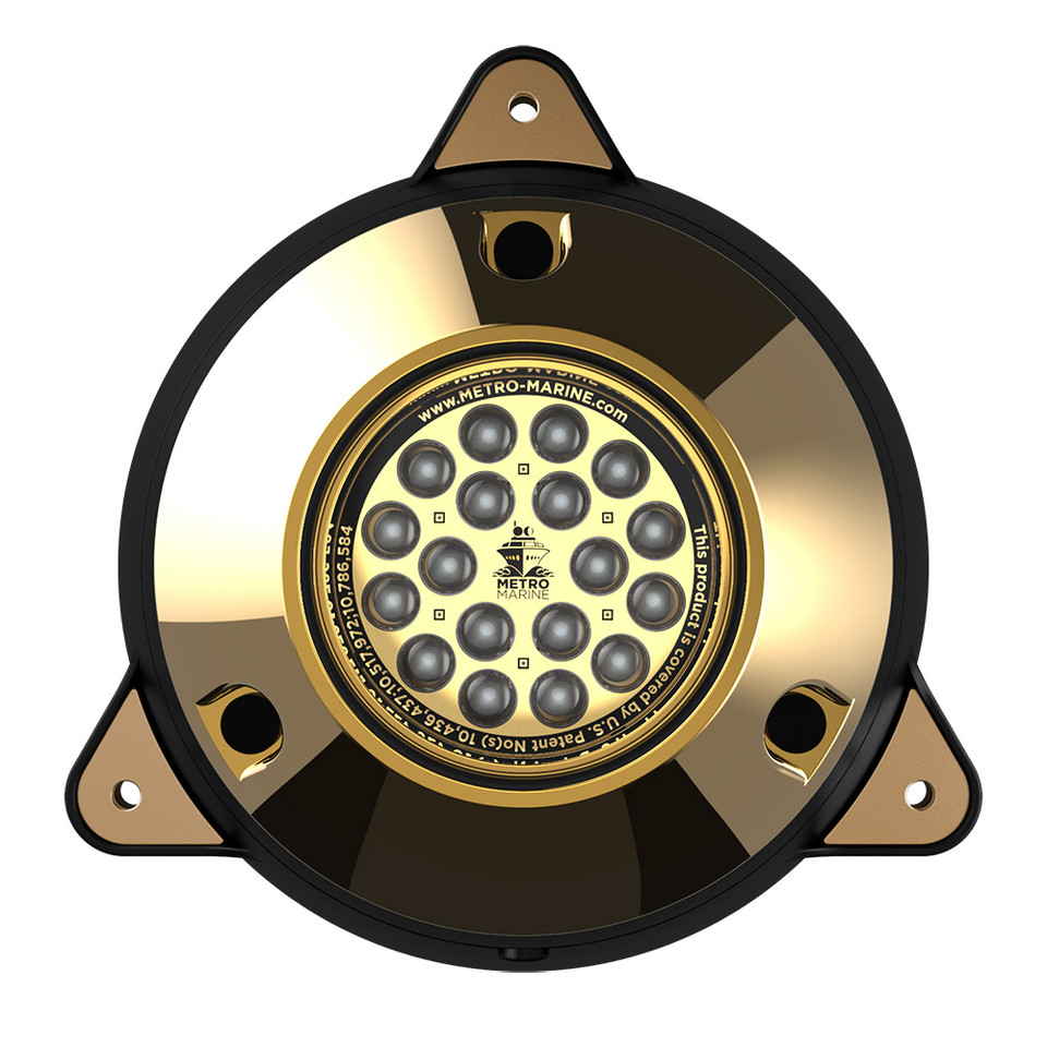 Metro Marine High-Output Surface Mount Underwater Light w/Intelligent Monochromatic LED's - Blue, 90&deg; Beam
