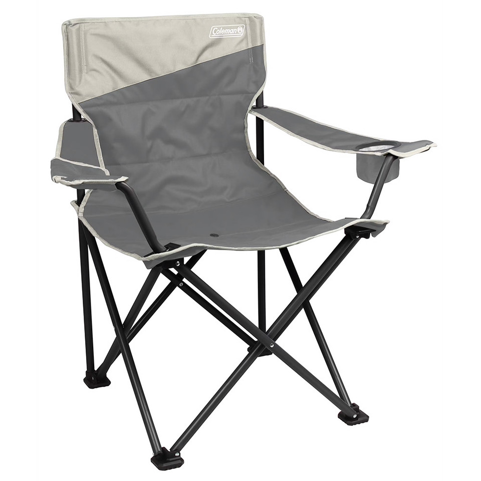 Coleman Big &amp; Tall Quad Camping Chair - Grey
