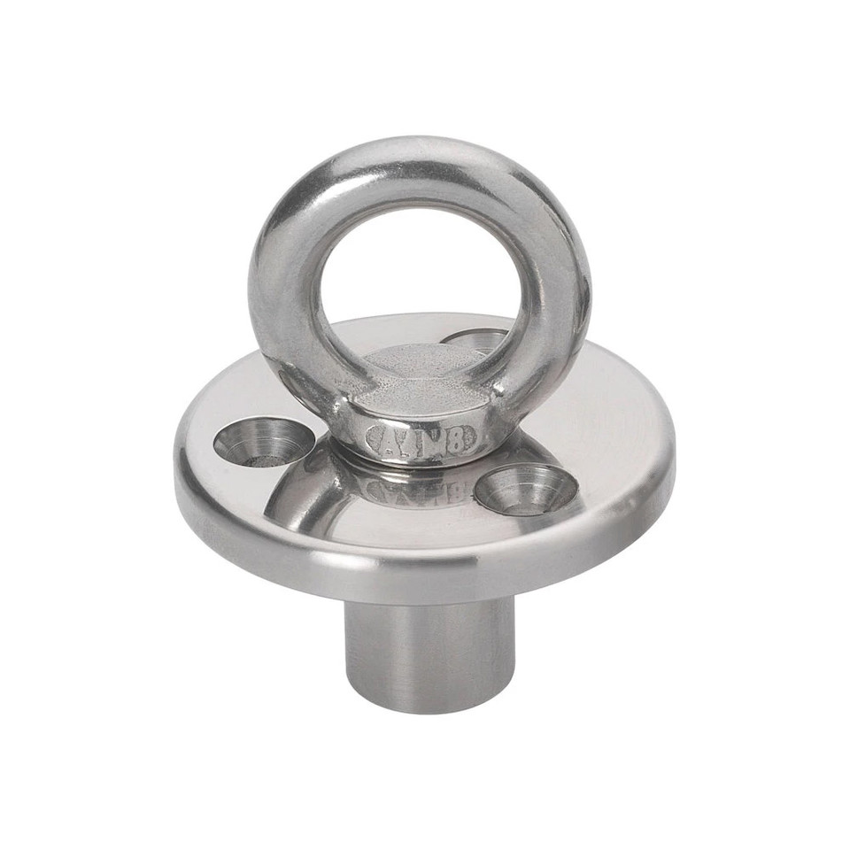 Barton Deck Plate w/Fixing &amp; Eye w/Blanking Plug - M8 Eye