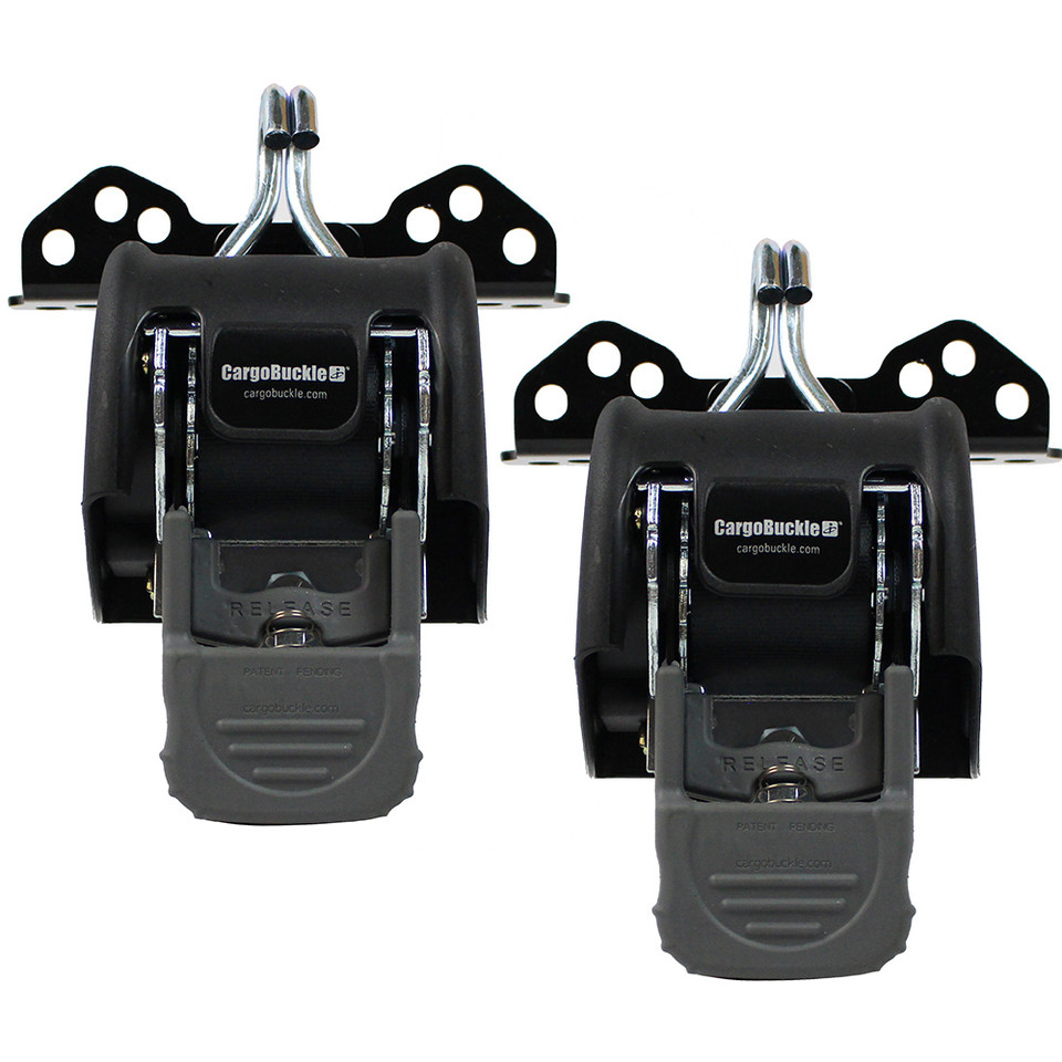 CargoBuckle Universal Ladder Rack Tie-Down System - 2" Retractable Tie-Down - 1 Pair
