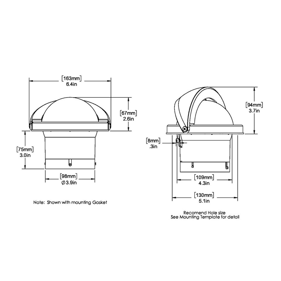 Ritchie FN-201 Navigator Compass - Flush Mount - Black [FN-201]