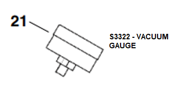Liquidynamics, Inc. Vacuum Gauge / Old S S3322