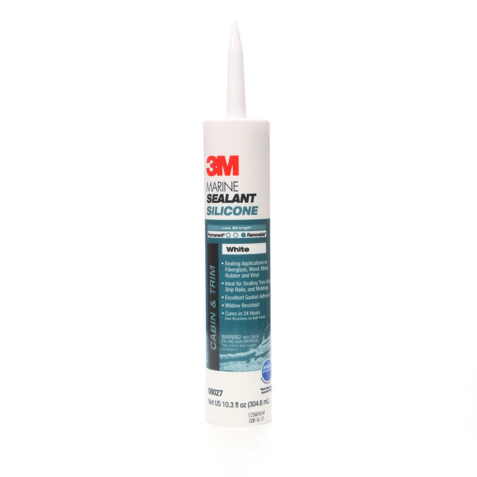 3M Center 10.3 Oz. White Silicone  R 7000120476