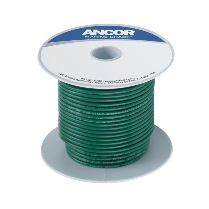 Ancor #8 Green 50ft Spool Tinned Copper