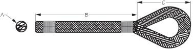 Sea-Dog Line Dbl Braid Nyl Line 3/8X*15 302110015Bk-1