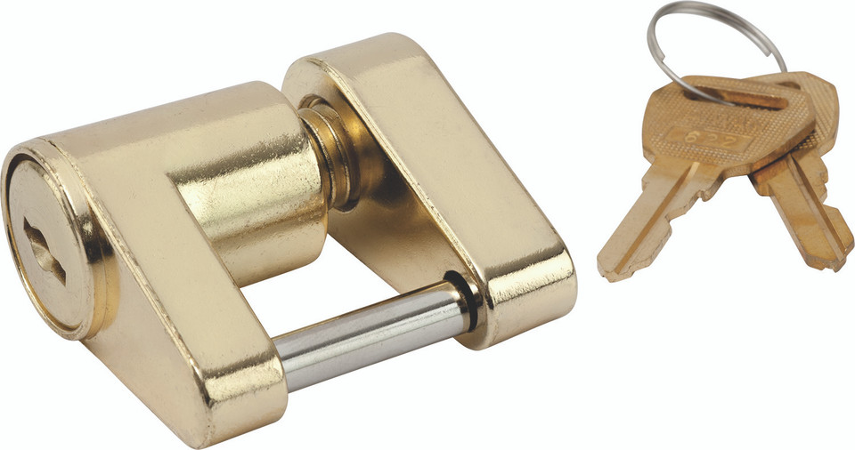 Sea-Dog Line Brass Pltd Coupler Lock 2 Pc 751030-1