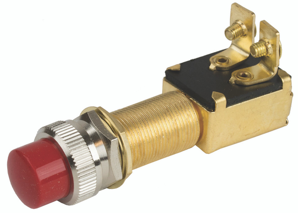 Sea-Dog Line Brass Push Button Switch 420422-1