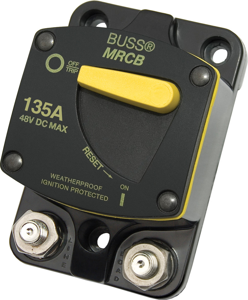 Blue Sea 187-Series 135 Amp Circuit Breaker Surface Mount