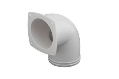 Sea-Dog Line 3" Hose Vent Elbow - White 337350