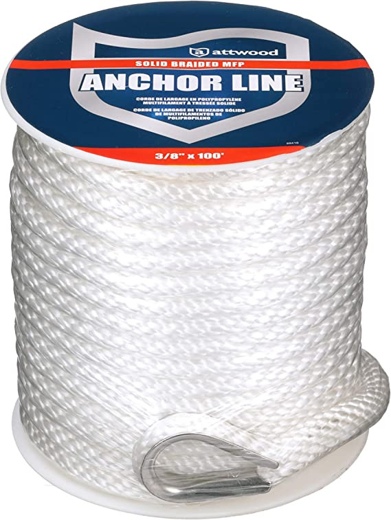 Attwood Marine 3/8X100 Solid Braided Mfp 11724-1