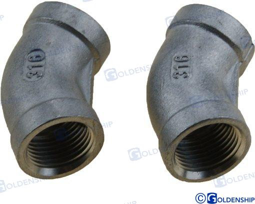 Recambios Marinos 90Dg Elbow Bandi 3/8" (2Pk) Gs30540