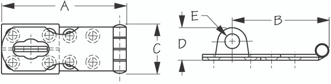 Sea-Dog Line Ss Swivel Hasp 221130-1