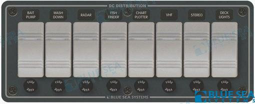 Recambios Marinos Pnl Wtrprf 12Vdc 8 Pos Horz Bs8261