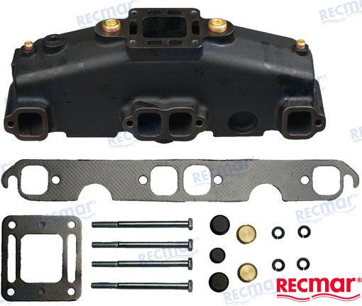 Recambios Marinos Xhaust Mnfld V8 Mcm Short Blk Mar246