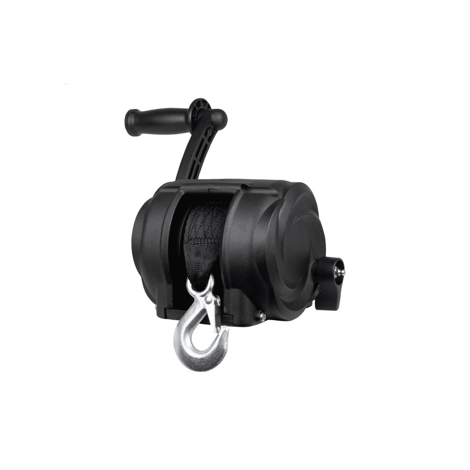 Powerwinch 2000 Trailer Winch Manual Strap Winch Black For Boats Up To 2000lb