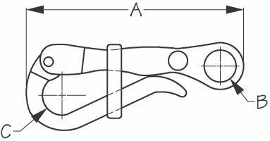 Sea-Dog Line Bronze Pelican Hook 4" 189780