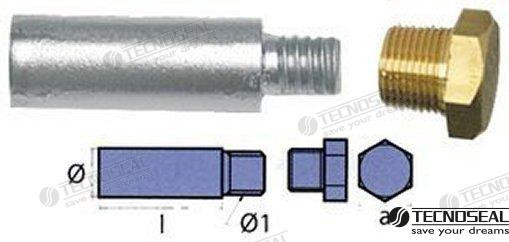 Recambios Marinos Anode With Plug For Yanmar Ten01316T