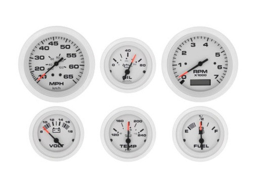 Dometic 6 Gauge Set_Arctic - Tach/Hr 69711P