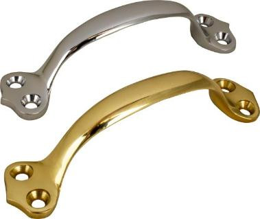 Sea-Dog Line Chrm Brass Lift Handle - 4" 222345-1