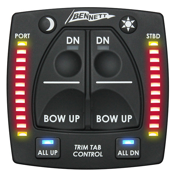 Bennett OBI9000-E Control With Indicator Lights For Bolt Electric Trim Tabs