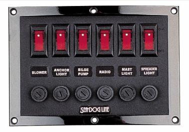 Sea-Dog Line Ny Swch Panel Hrzntl 6-Swch 424210-1