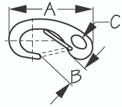 Sea-Dog Line Ss Spring Gate Snap Hook 2" 154250-1