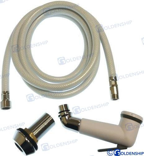 Recambios Marinos White Abs Shower With Shut-Off Gs20236