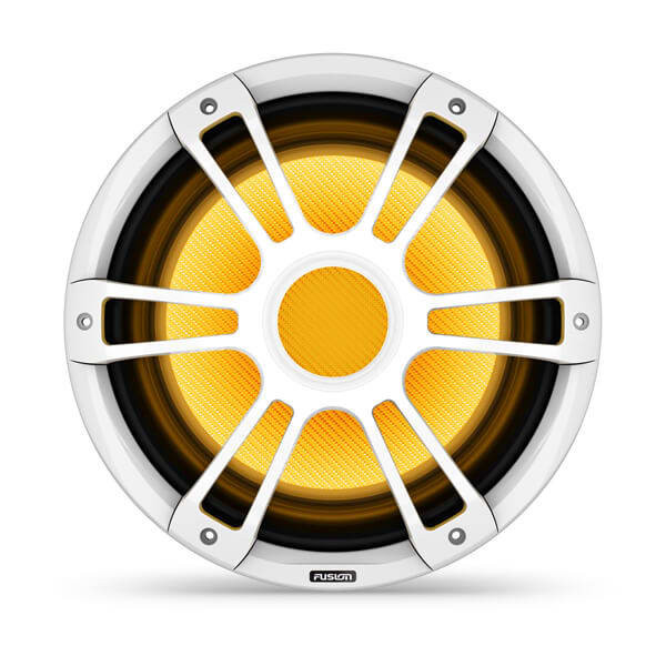 Fusion SG-SL123SPW 12in 600 Watt Sub-Woofer Sports Grill White