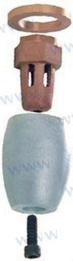 Recambios Marinos Zinc Bravo 2 Prop Nut Assbly Cmpnezf14Z