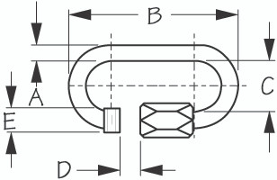 Sea-Dog Line Ss Quick Link 4-1/8" 153712-1