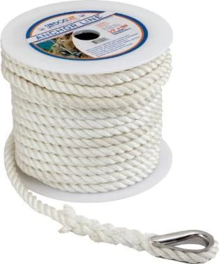 Sea-Dog Line Twist Ny Anch Line 1/2X200' 301112200Wh-1