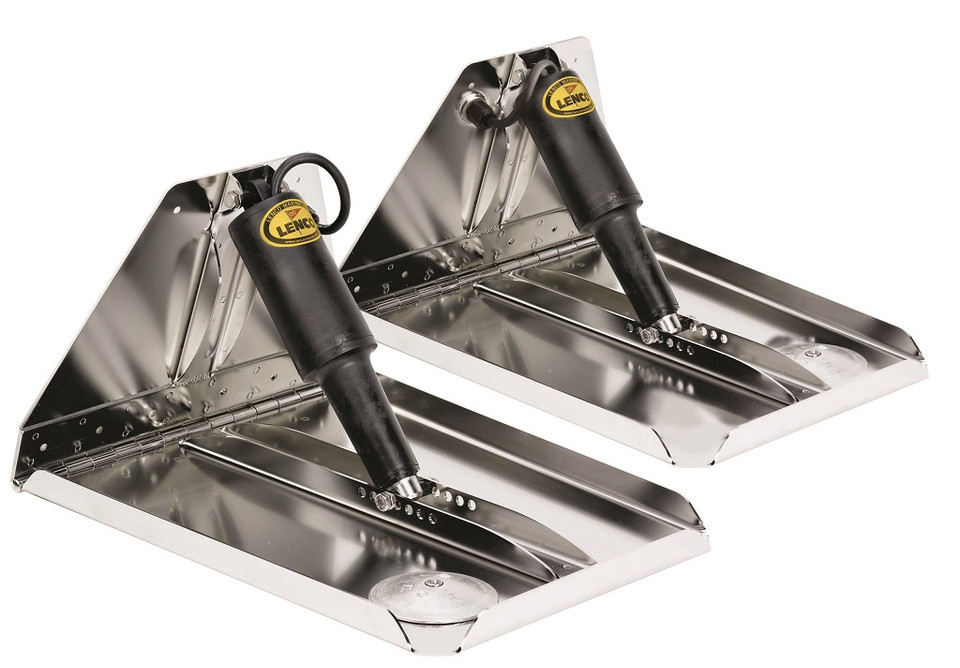 Lenco 16inx12in Heavy Duty Trim Tab Kit 12v Requires Switch