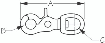 Sea-Dog Line Brass Trigger Snap 139800-1