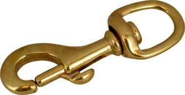 Sea-Dog Line Brass Swivel Eyebolt Snap 5/8" 139016-1