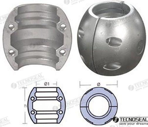 Recambios Marinos Shaft Anode  48Mm. Ten00512M