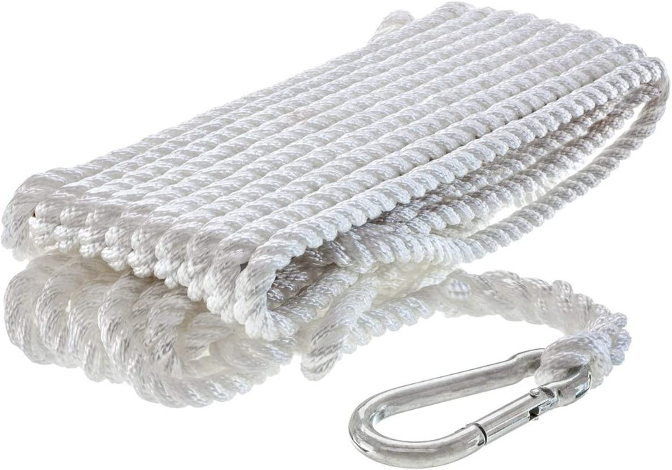 Attwood Marine 3/8X25'Dbl Braid Nylon Wh 117680-7