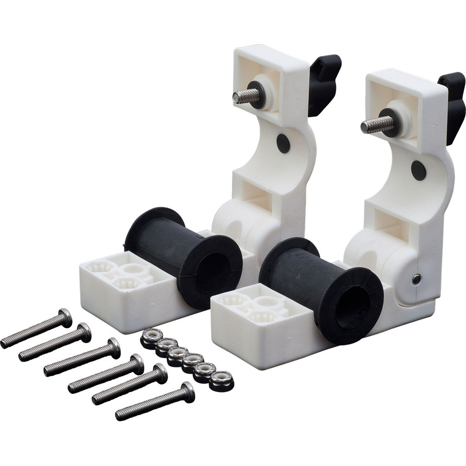 Sea-Dog Removable Round Rail Mount Clamps - Injection Molded Nylon/EDPM/Stainless Steel
